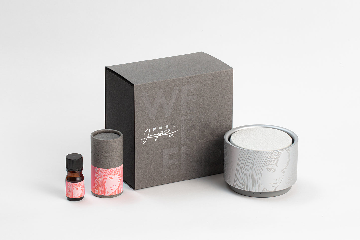 【精油セット】AROMA DIFFUSER "JUNJI ITO EDITION" × 富江の誘惑 ブレンドエッセンシャルオイル