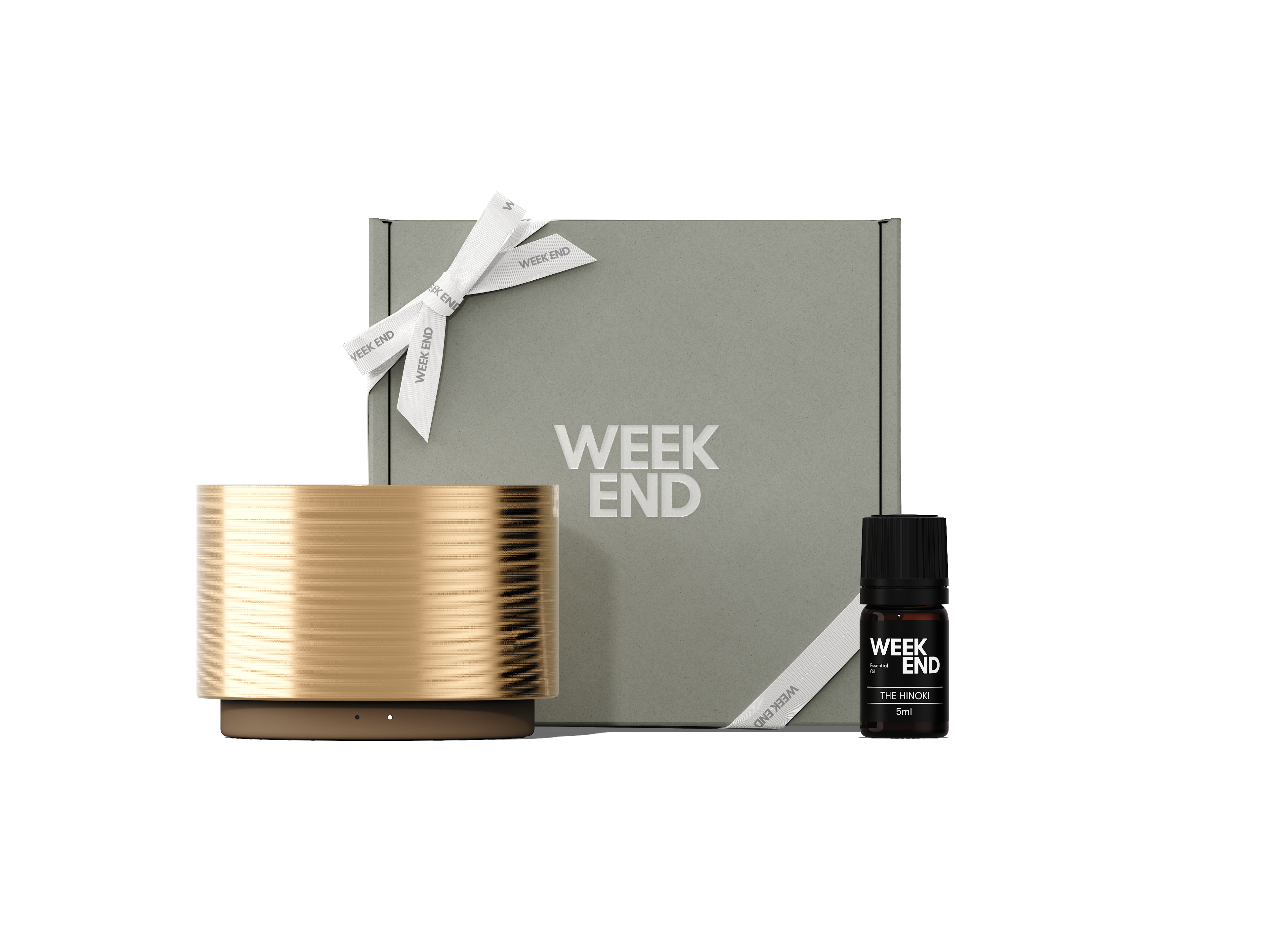 ギフトセット】Aroma Diffuser 3 Gold｜エッセンシャルオイル付｜WEEK END