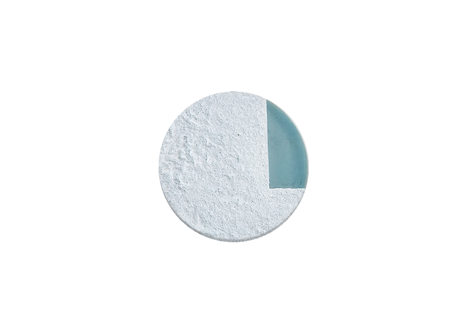 AROMA PLATE:ROUGH WHITE × MINT GREEN